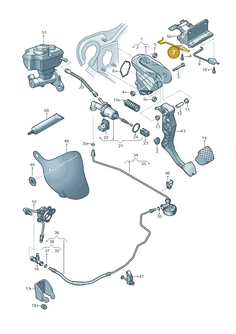 1K2721913J — Audi Q3 (2014-2019) diagram 855721300, position 7