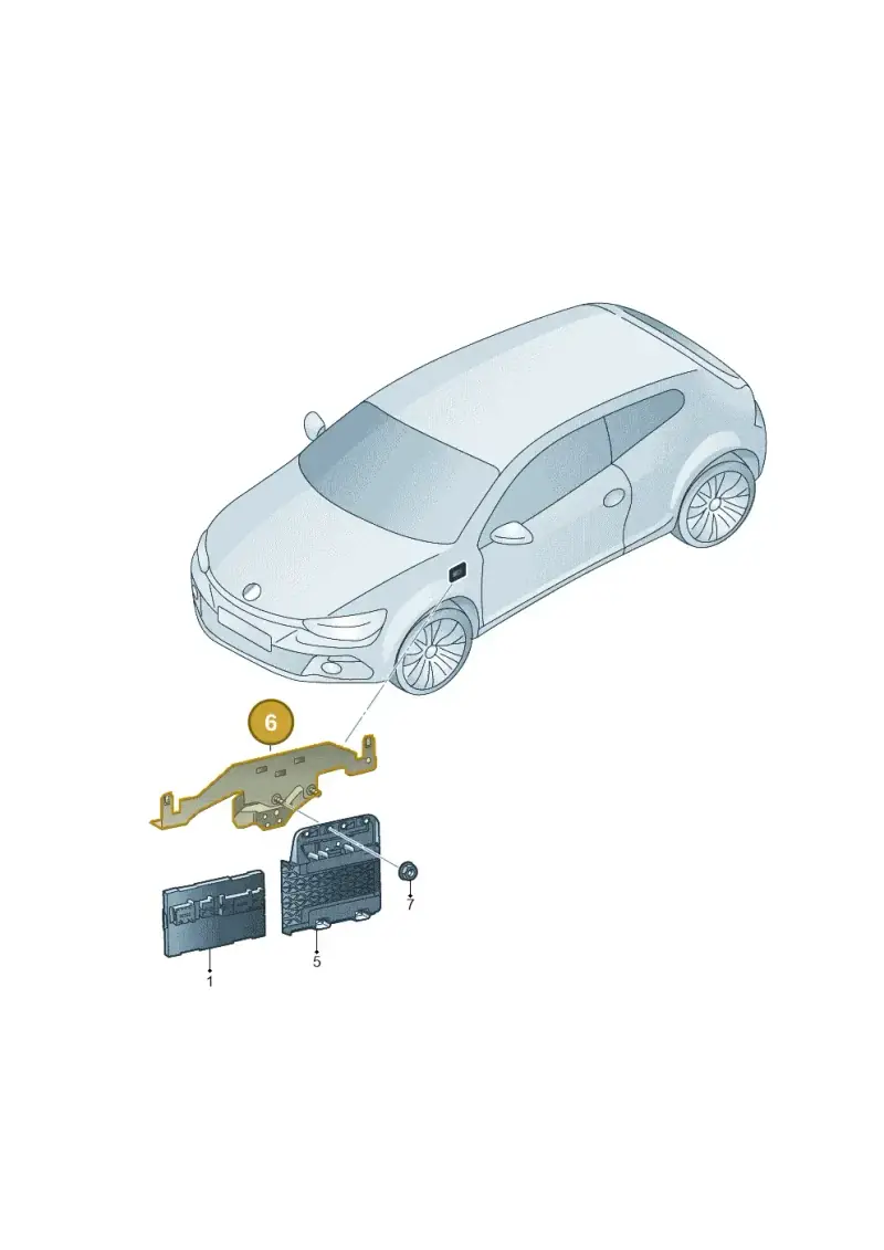 1K2971262L — Volkswagen Scirocco 2.0 (2008-2014) diagram 651959100, position 6