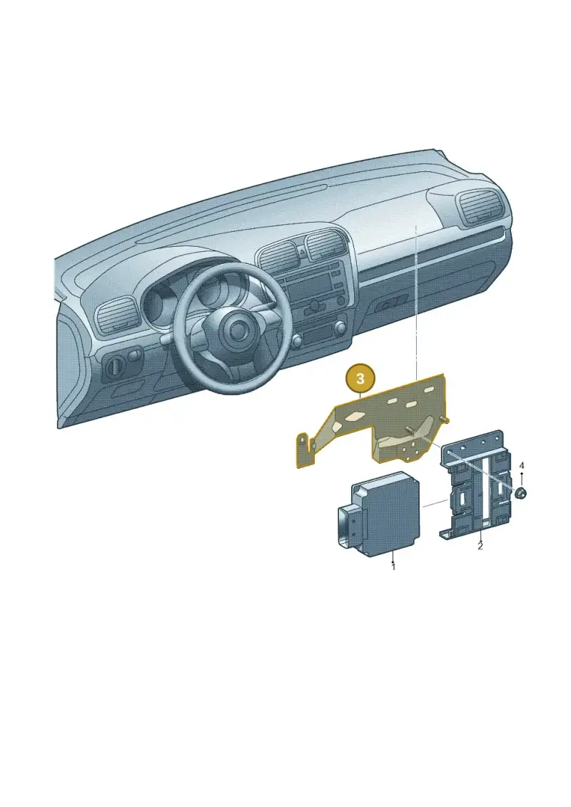 1K2971262L — Volkswagen Golf Cabriolet (2011-2016) diagram 718919220, position 3