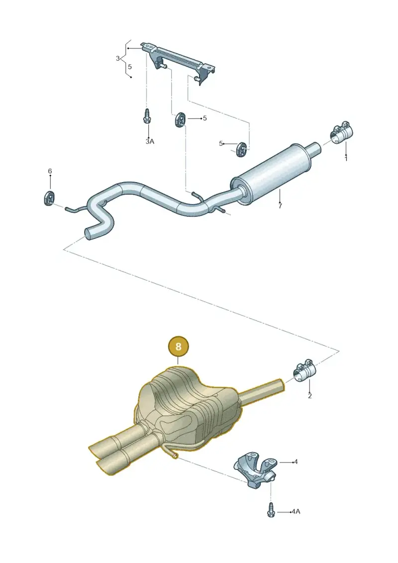 1K5253609N — Volkswagen GOLF VARIANT           07> (2007-) diagram 614253950, position 8