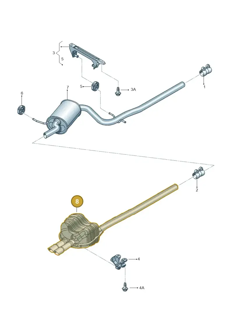 1K5253609N — Volkswagen Golf estate (2009-2013) diagram 692253970, position 8