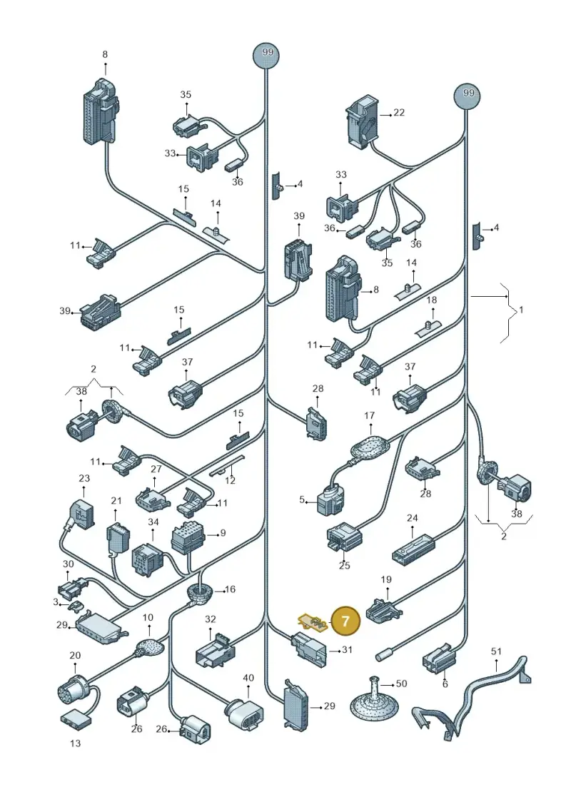 1K6937545K — Volkswagen Polo (2012-2014) diagram 672972010, position 7