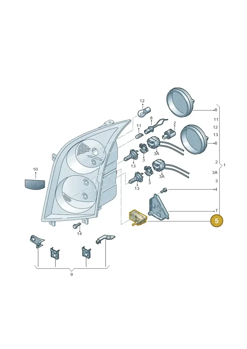 1K6941295 — Volkswagen Crafter 35 panel (2011-2016) diagram 483941000, position 5