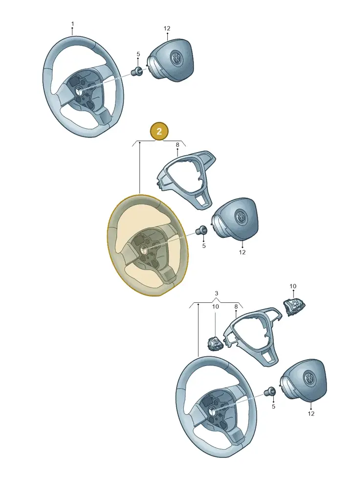 1K8419091BENGB — Volkswagen Polo 1.6 (2015-2020) diagram 746419200, position 2