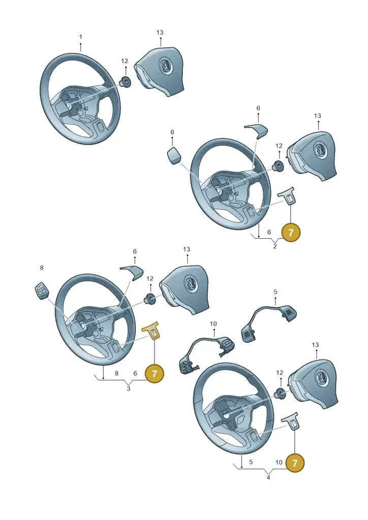1K8419685BPOP — Volkswagen Polo (2012-2014) diagram 672419200, position 7