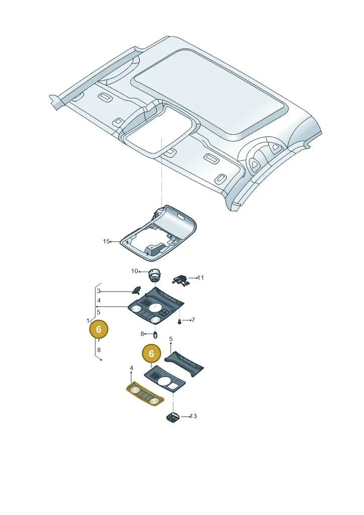 1K8947133J82V — Volkswagen Jetta 2.0 (2015-2015) diagram 789947100, position 6