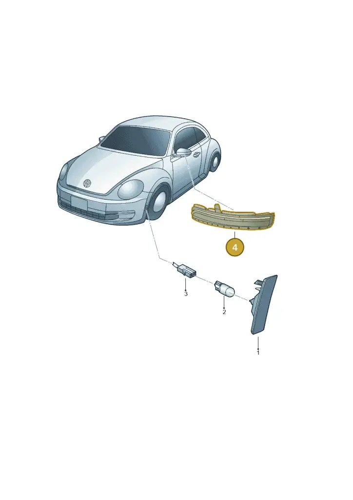 1K8949101A — Volkswagen Beetle (2016-2019) diagram 715953000, position 4