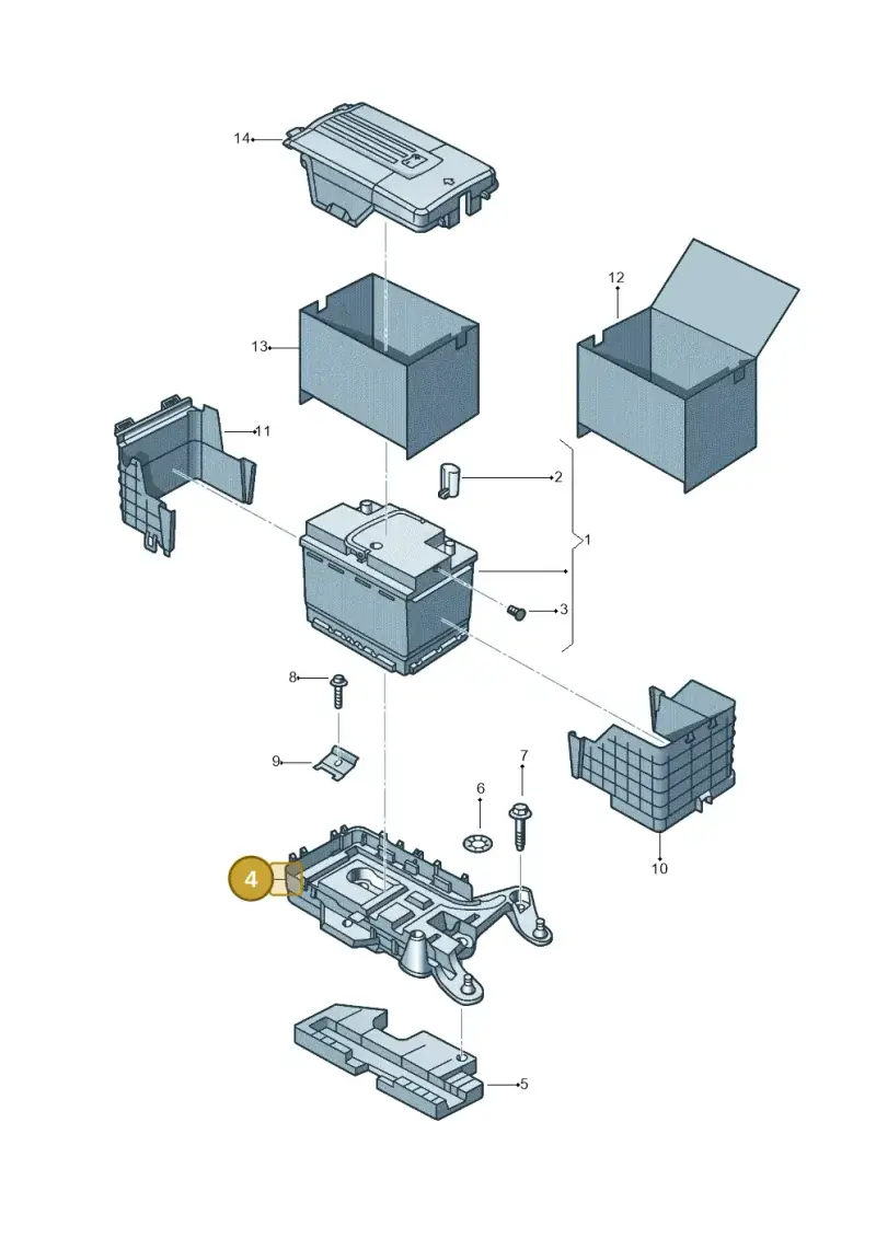 1KD915333A — Volkswagen New beetle (2011-2016) diagram 715915000, position 4