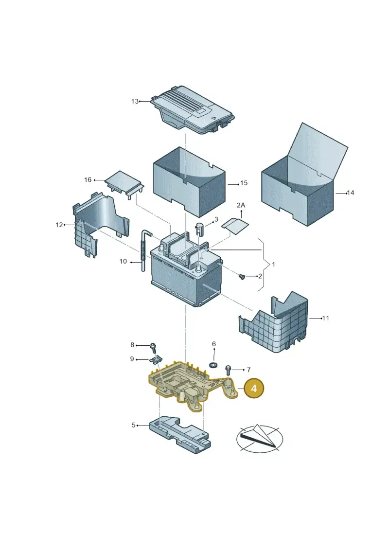 1KD915333A — Volkswagen Golf (2011-2013) diagram 737915000, position 4
