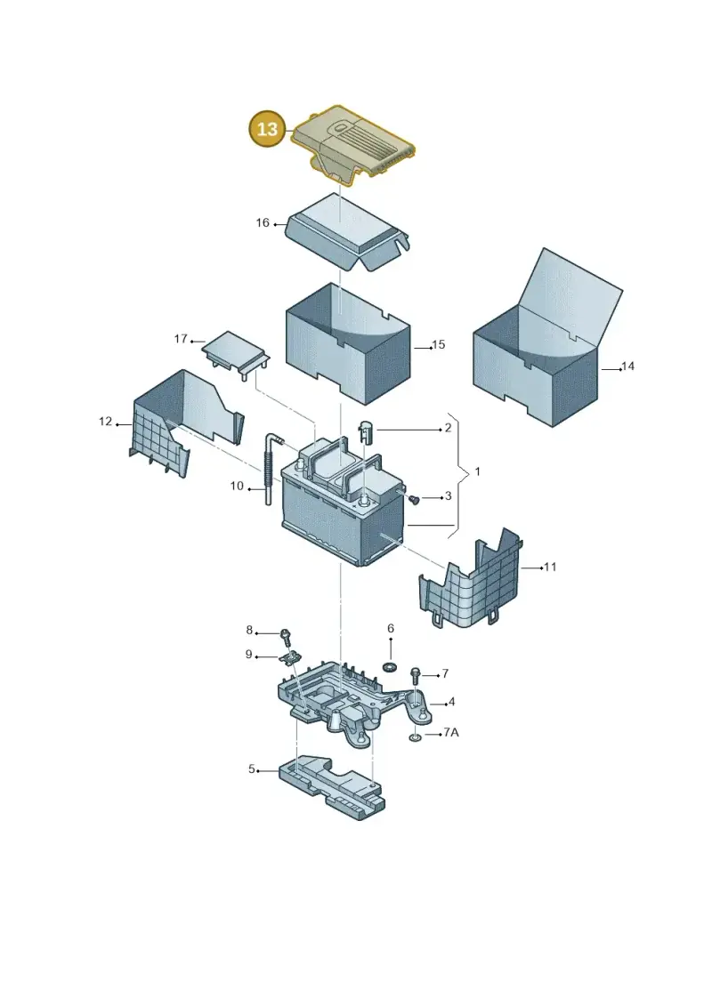 1KD915443 — Volkswagen Golf Plus (2011-2014) diagram 730915000, position 13