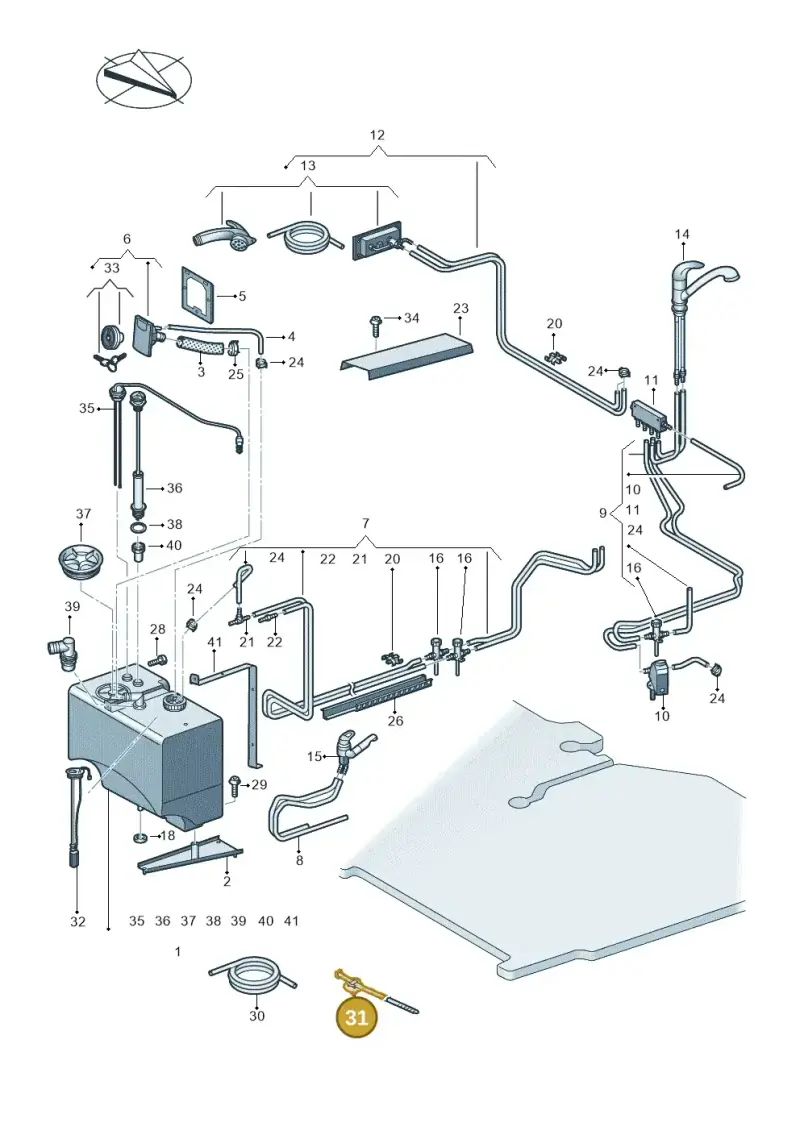 1M0937510 — Volkswagen MAN TGE 55 (2016-2021) diagram 806068030, position 31