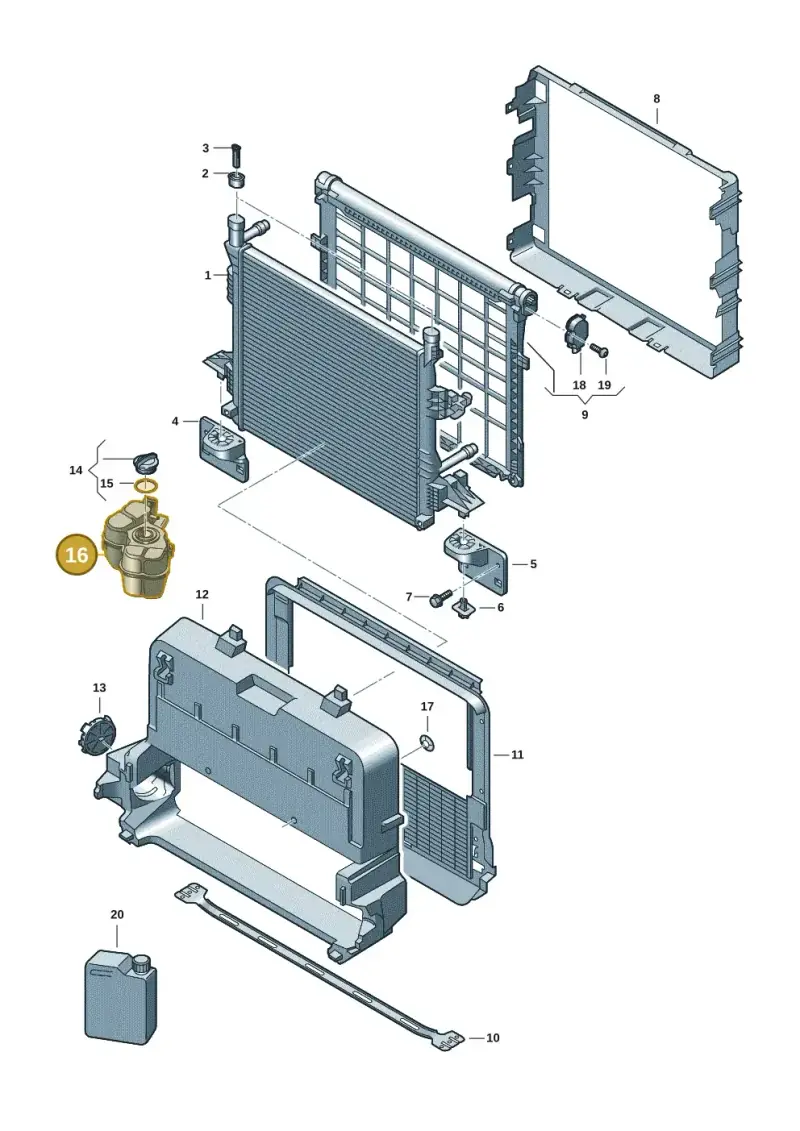 1N3121407C — Volkswagen ID.Buzz (2022-) diagram 10a122100, position 16