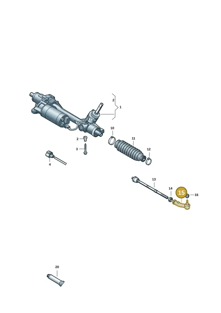 1N3423811 — Volkswagen ID.Buzz (2022-) diagram 15a423160, position 15