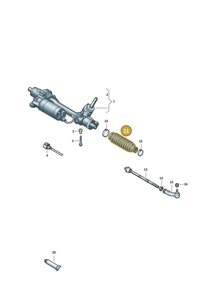1N3423831 — Volkswagen ID.Buzz (2022-) diagram 15a423160, position 11