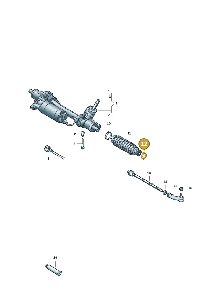 1N3423933 — Volkswagen ID.Buzz (2022-) diagram 15a423160, position 12