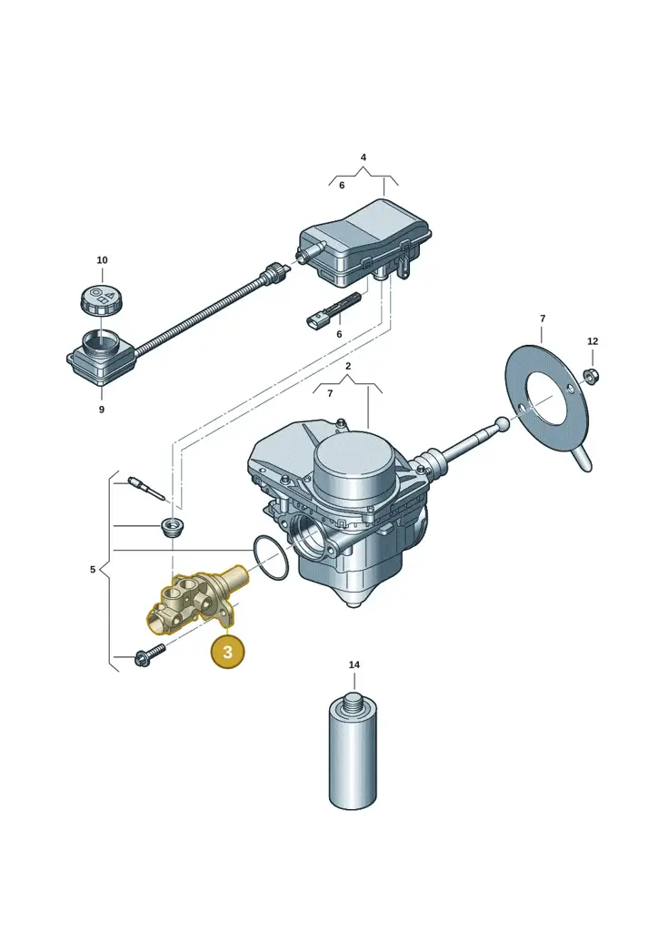 1N3614019 — Volkswagen ID.Buzz (2022-) diagram 15a612000, position 3