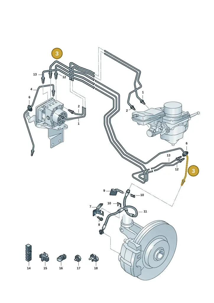 1N3614723A — Volkswagen ID.Buzz (2022-) diagram 15a611020, position 3