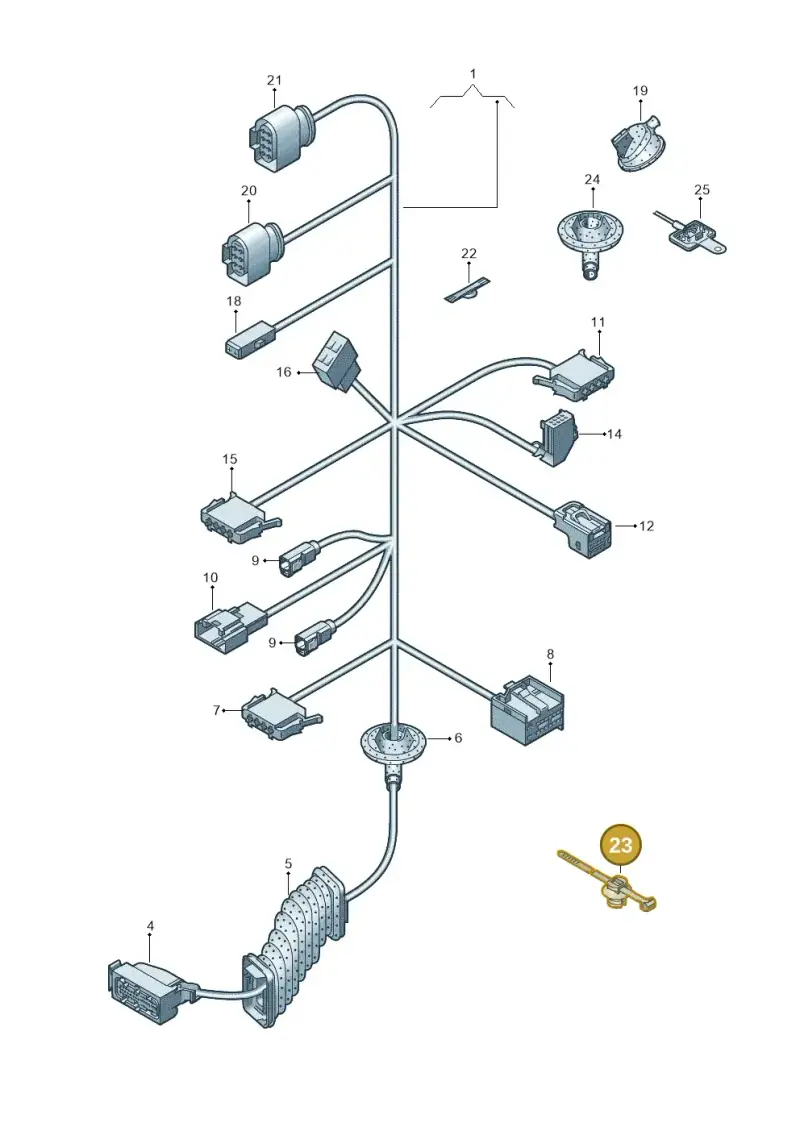 1P0971838 — Volkswagen Amarok twin cab (2022-) diagram 683972330, position 23