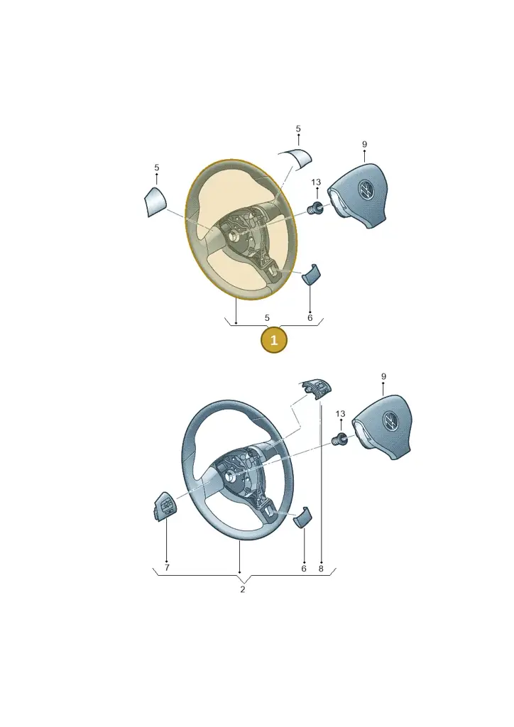 1Q0419091ANE74 — Volkswagen Eos BlueMotion (2010-2015) diagram 712419200, position 1