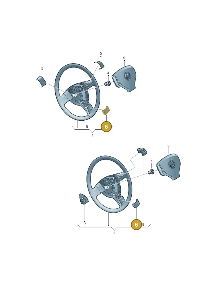 1Q0419685C3Q7 — Volkswagen Golf estate (2009-2013) diagram 482419200, position 6