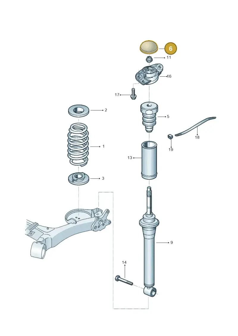 1Q0512135A — Volkswagen Polo Track (2023-) diagram 602511100, position 6
