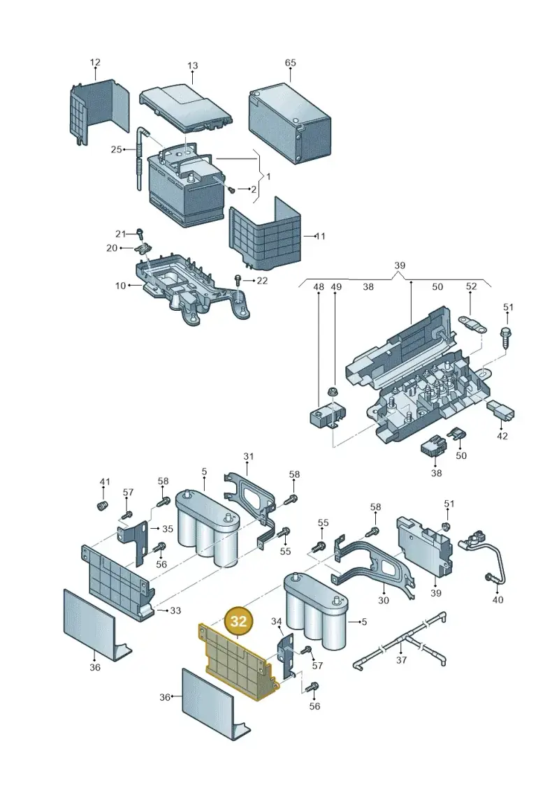 1Q0915331 — Volkswagen EOS-Cabriolet-Coupe (2006-) diagram 482915000, position 32