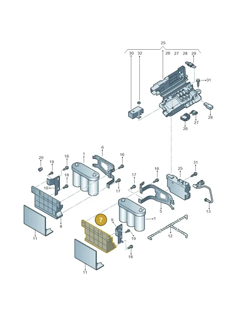 1Q0915331 — Volkswagen EOS 2.0 (2008-2010) diagram 655915100, position 7