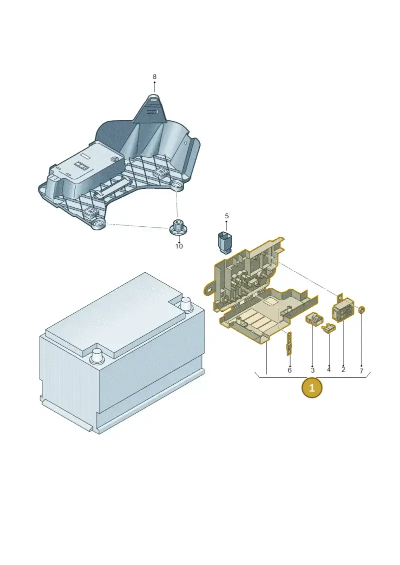 1Q0937548 — Volkswagen New Passat (2011-2019) diagram 691937100, position 1