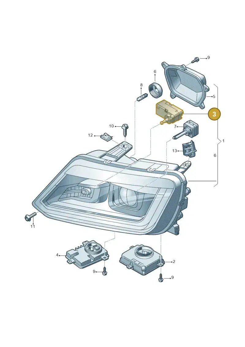 1Q0941295 — Volkswagen Amarok twin cab (2022-) diagram 749941200, position 3