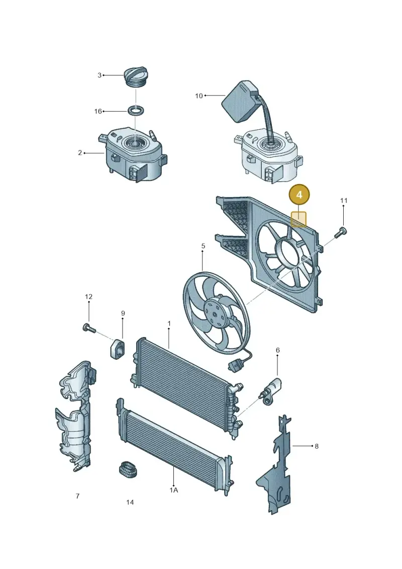 1S0121207P — Volkswagen Up! 1.0 TSI (2013-2017) diagram 559121710, position 4