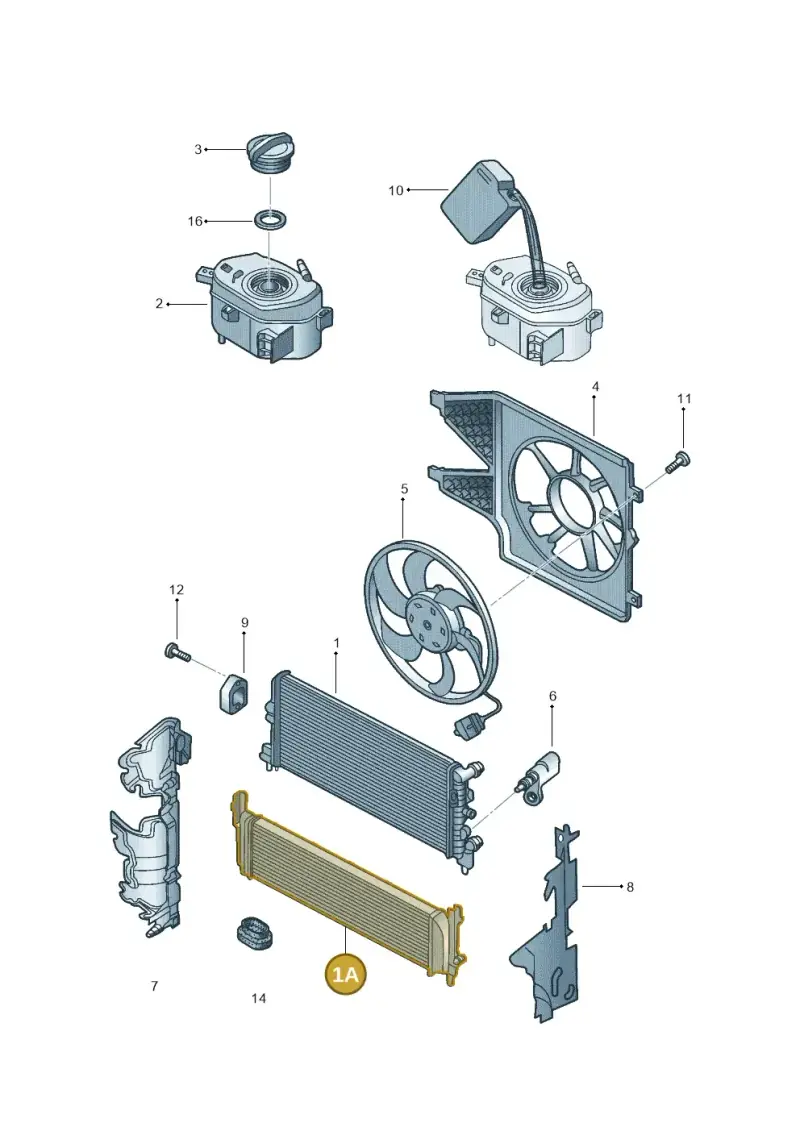 1S0121253AD — Volkswagen Up! 1.0 TSI (2013-2017) diagram 559121710, position 1A