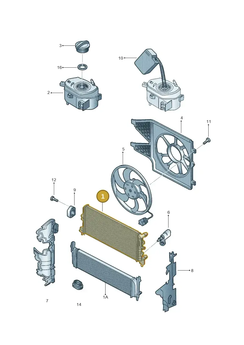 1S0121253AQ — Volkswagen Up! 1.0 TSI (2017-2021) diagram 559121710, position 1