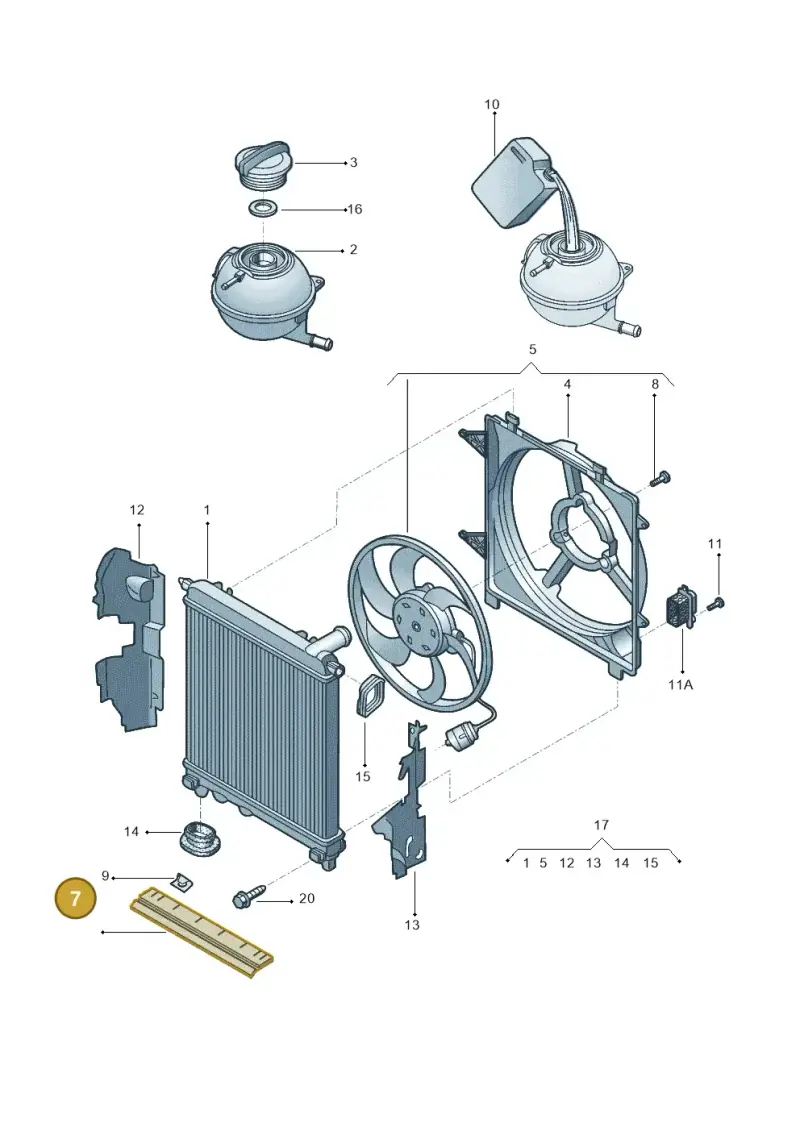 1S0121281 — Volkswagen Up! 1.0 TSI (2013-2017) diagram 559121700, position 7