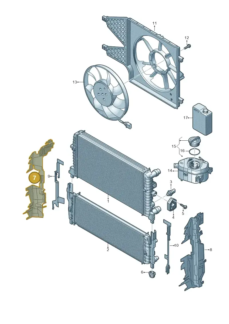 1S0121284F — Volkswagen Up! 1.0 BlueMotion (2016-2023) diagram 892122020, position 7