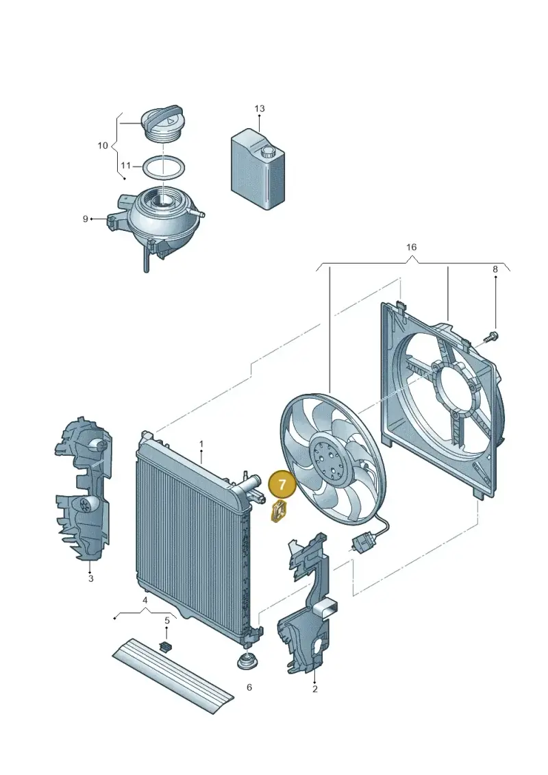 1S0121367C — Volkswagen E-up! (2013-2016) diagram 772121700, position 7