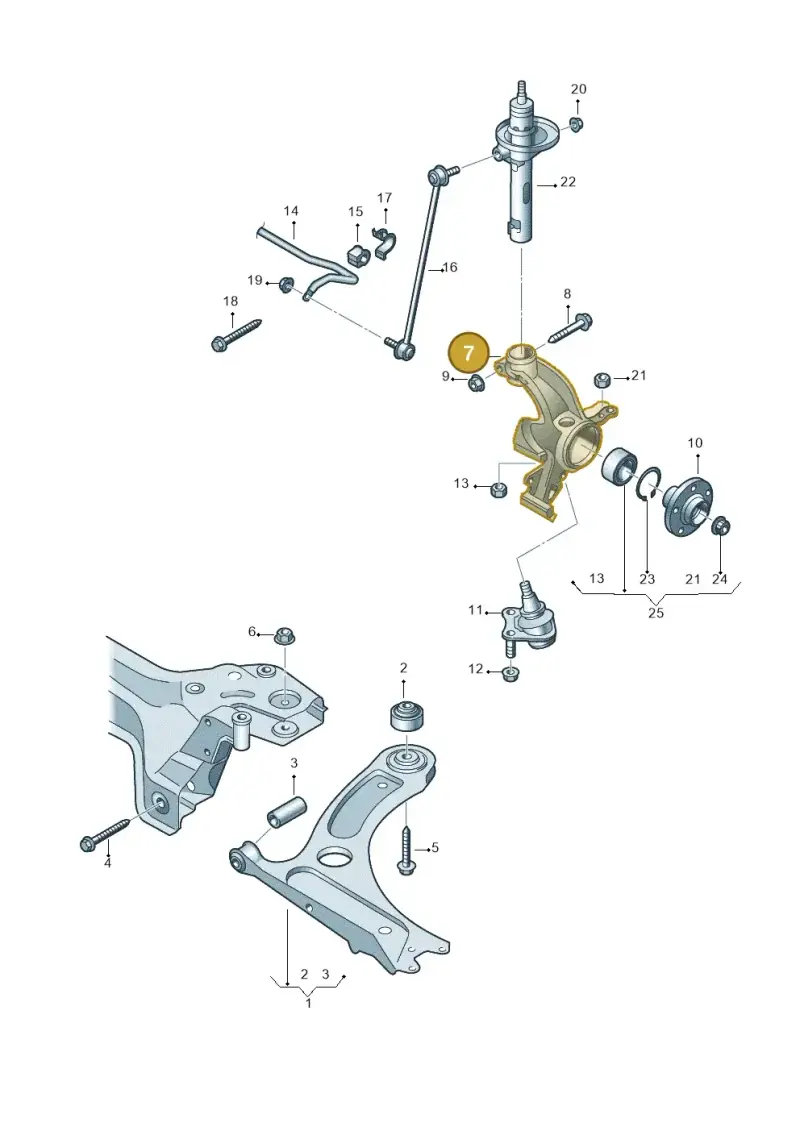 1S0407256E — Volkswagen Up! 1.0 TSI (2013-2017) diagram 723407000, position 7