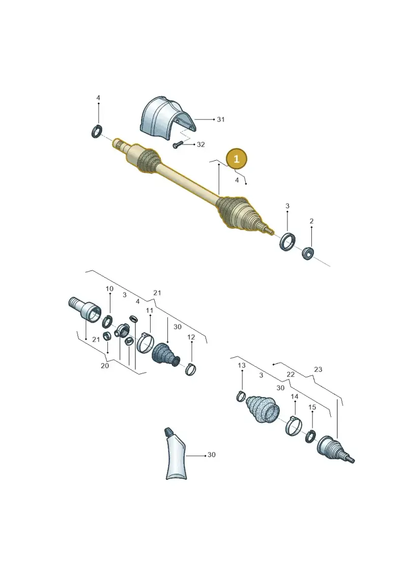1S0407761H — Volkswagen Up! 1.0 TSI (2013-2017) diagram 559407200, position 1