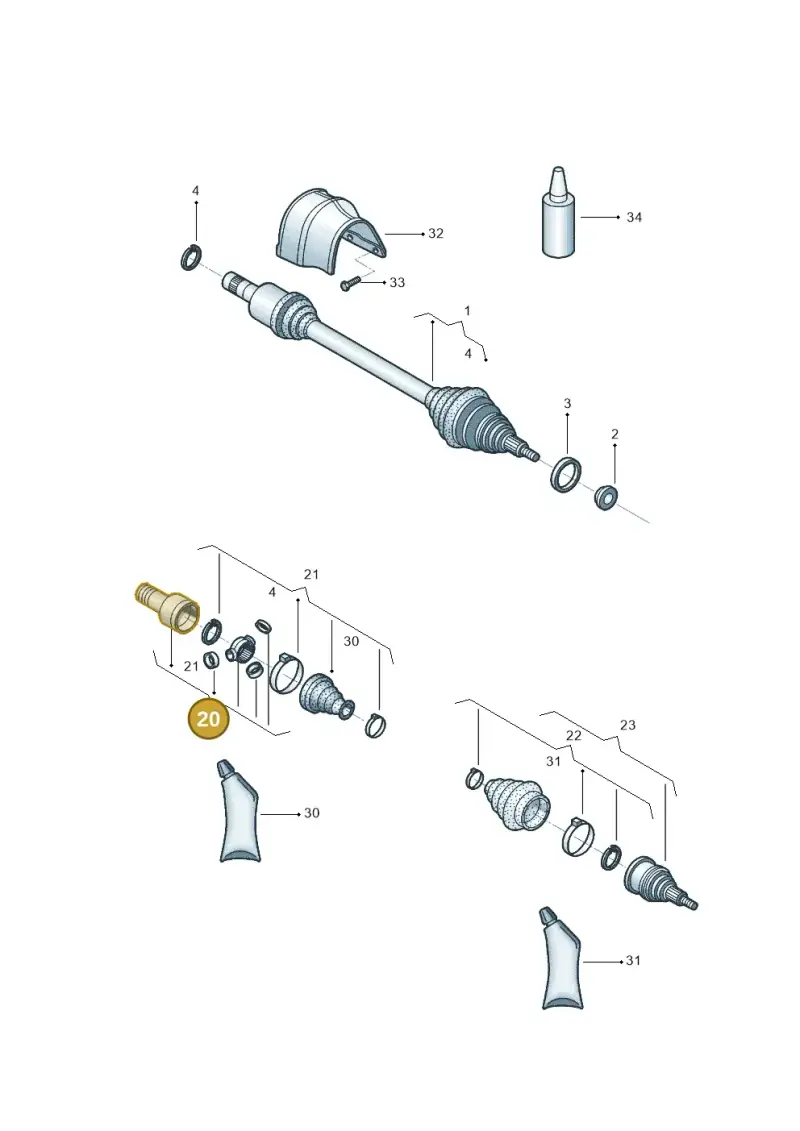 1S0498103D — Volkswagen Up! 1.0 TSI (2017-2021) diagram 602407200, position 20