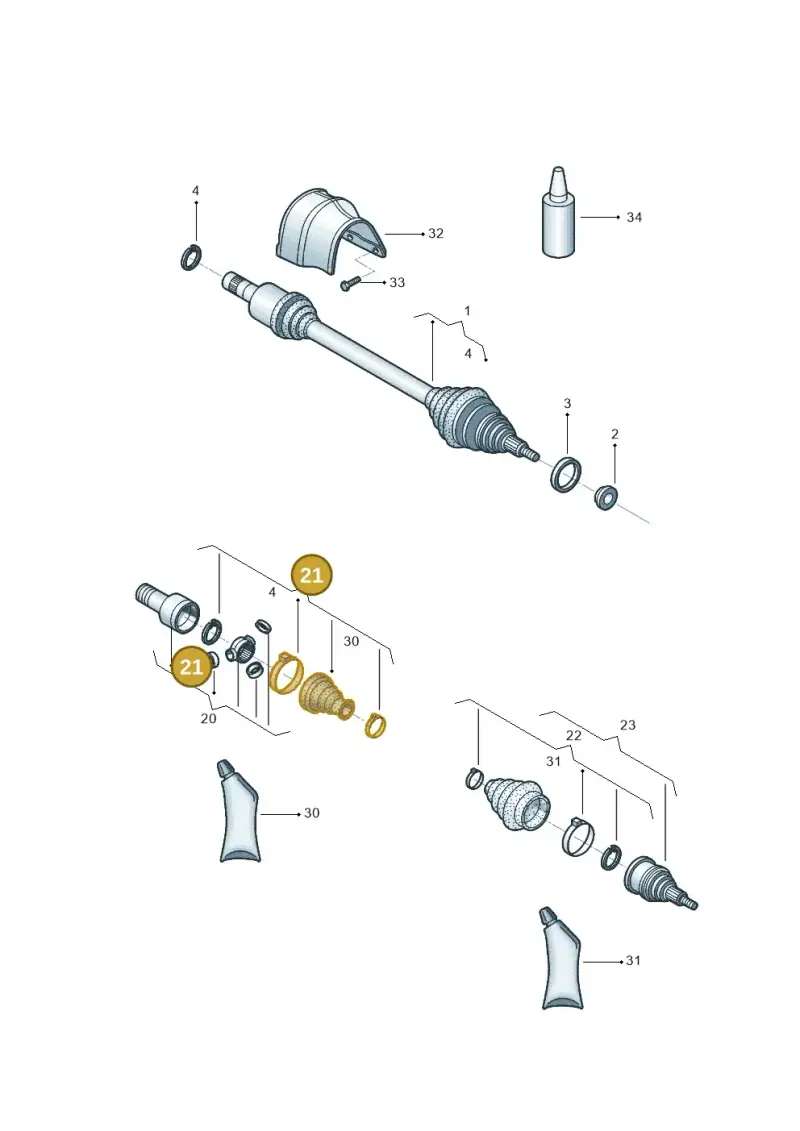 1S0498201A — Volkswagen Up! 1.0 TSI (2017-2021) diagram 602407200, position 21
