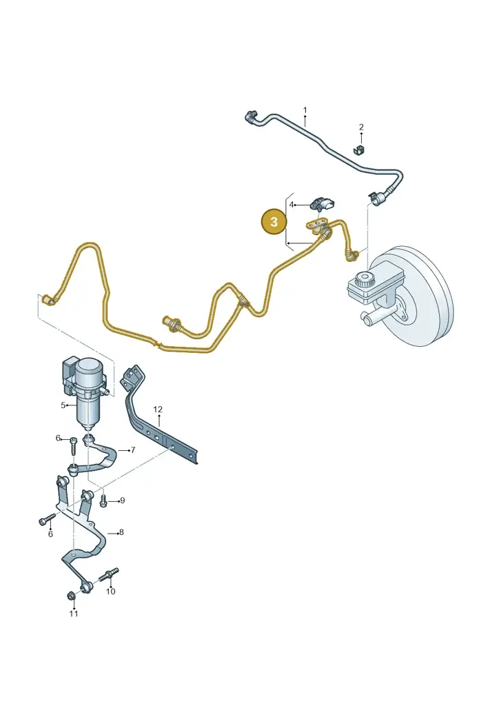 1S0612041AB — Volkswagen Up! 1.0 BlueMotion (2016-2023) diagram 892611800, position 3