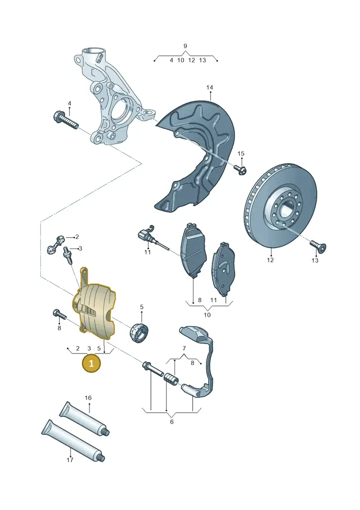 1S0615123 — Volkswagen Up! 1.0 BlueMotion (2016-2023) diagram 827615000, position 1