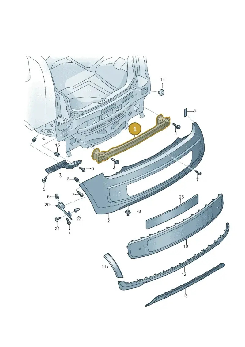 1S0807305B — Volkswagen E-up! (2013-2016) diagram 723807500, position 1