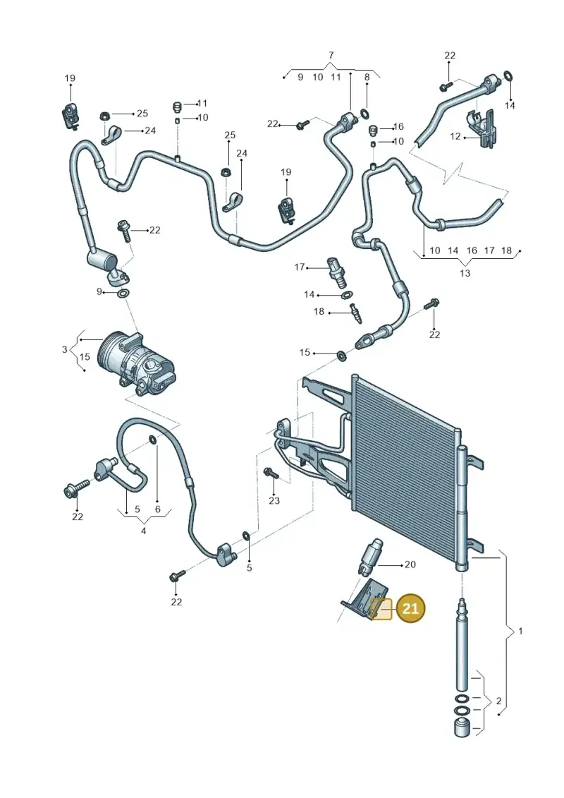 1S0820536 — Volkswagen Up! 1.0 TSI (2013-2017) diagram 559260420, position 21