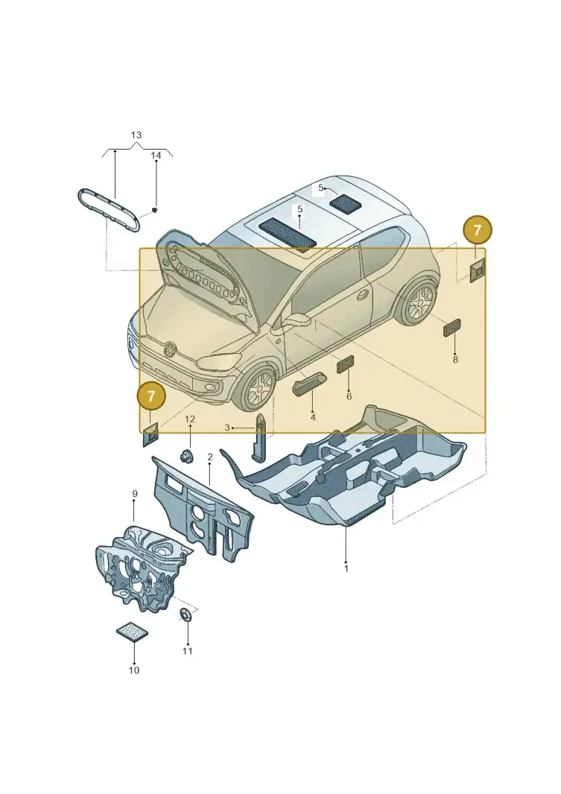 1S0864725A — Volkswagen Up! 1.0 TSI (2013-2017) diagram 559863200, position 7