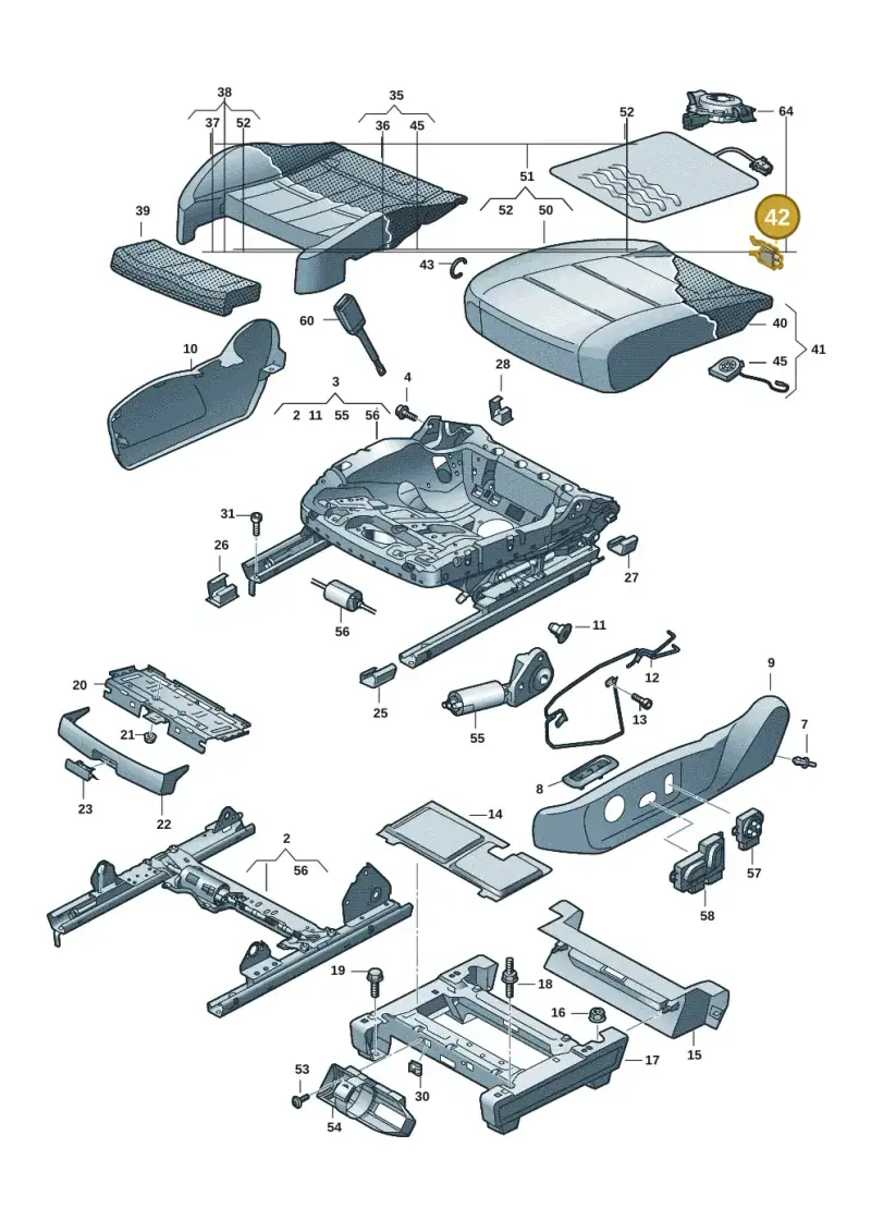 1S0881451 — Volkswagen Multivan (2021-) diagram 7t0881100, position 42