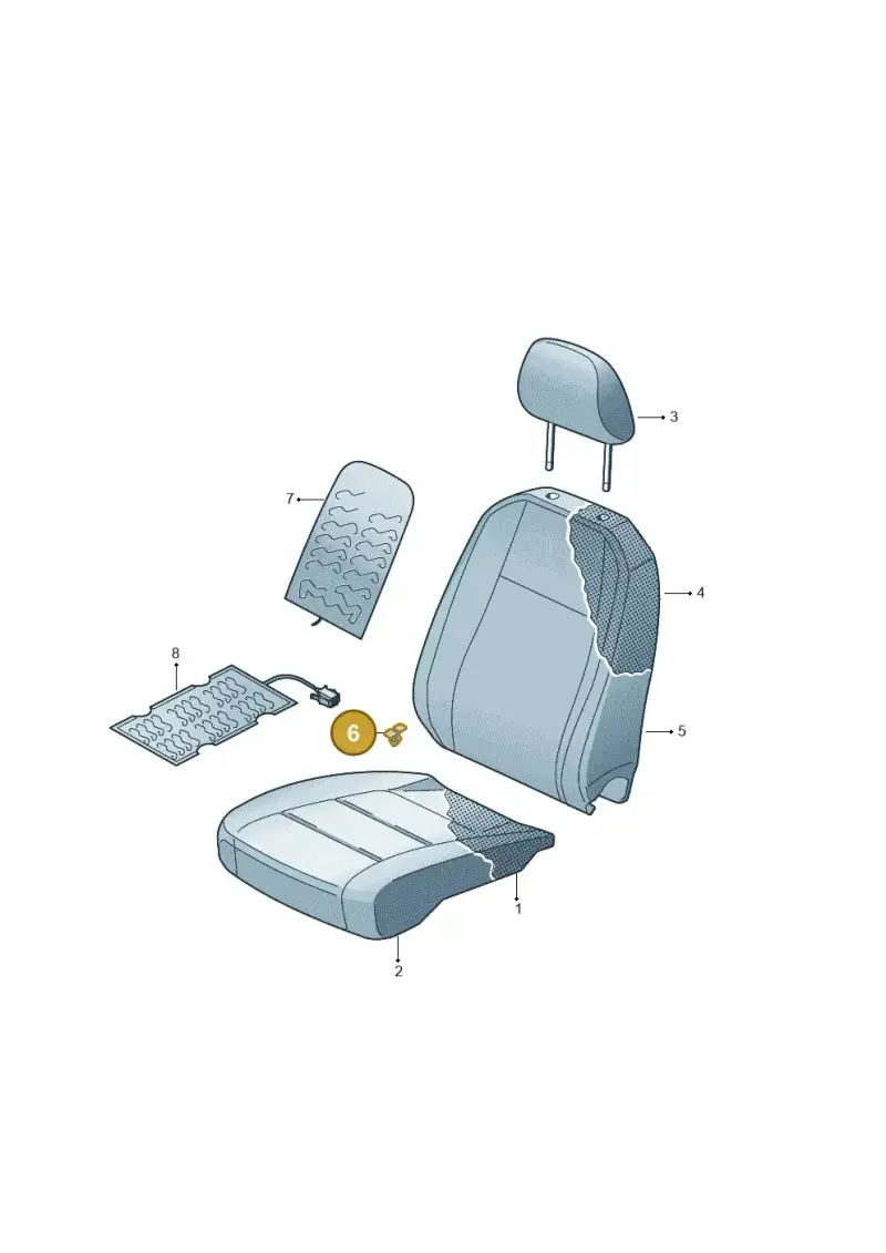 1S0881451 — Volkswagen Multivan (2021-) diagram 861881700, position 6