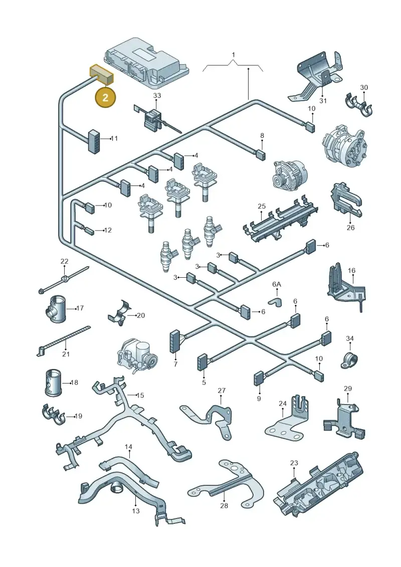 1S0906379 — Skoda Roomster (2010-2015) diagram 225971030, position 2