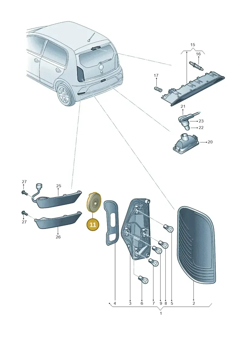 1S0945300A — Skoda Citigo (2019-2021) diagram 583945000, position 11