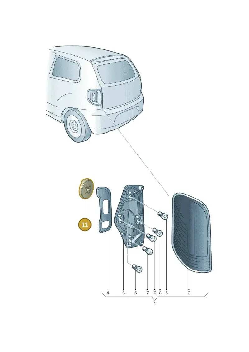 1S0945300A — Skoda Citigo (2011-2019) diagram 727945000, position 11
