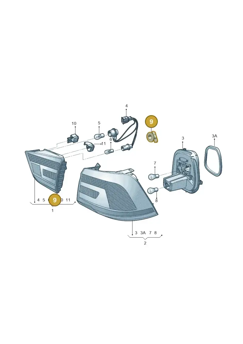 1S0945300A — Volkswagen Santana (2012-2023) diagram 756945000, position 9